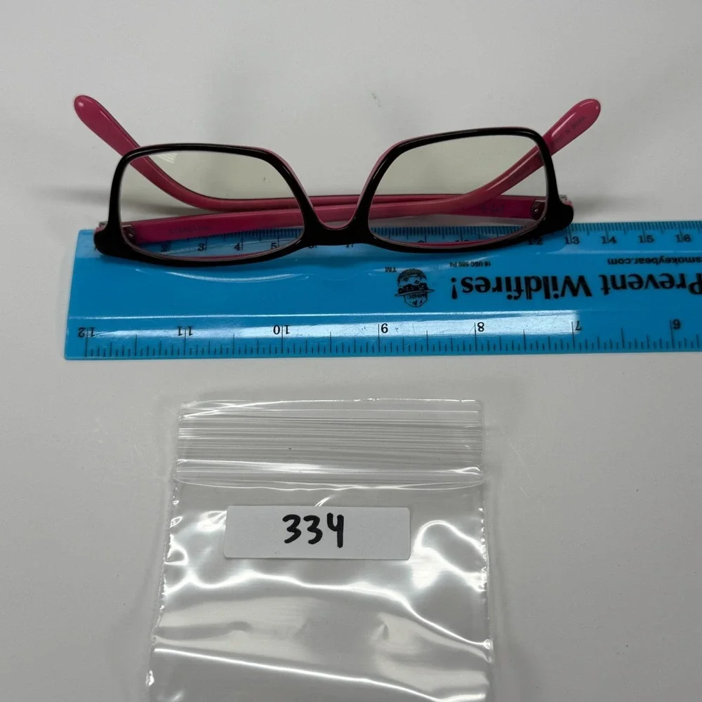M+ 3011 Blkpk Eyeglasses Frame Only 50-16-142 Black Pink 980138673 Full Rim